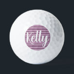 Pelotas De Golf Pink stripes<br><div class="desc">Pink striped design</div>
