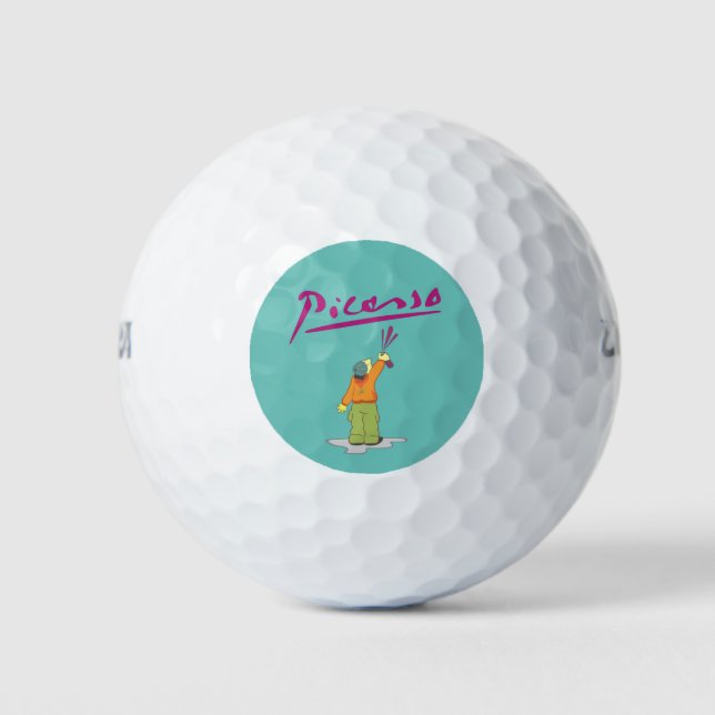 Pelotas De Golf Pintado de pulverización (Anverso)