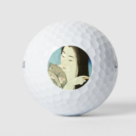 Pelotas De Golf Pintando su pelo (bella mujer asiática) (Kotondo)