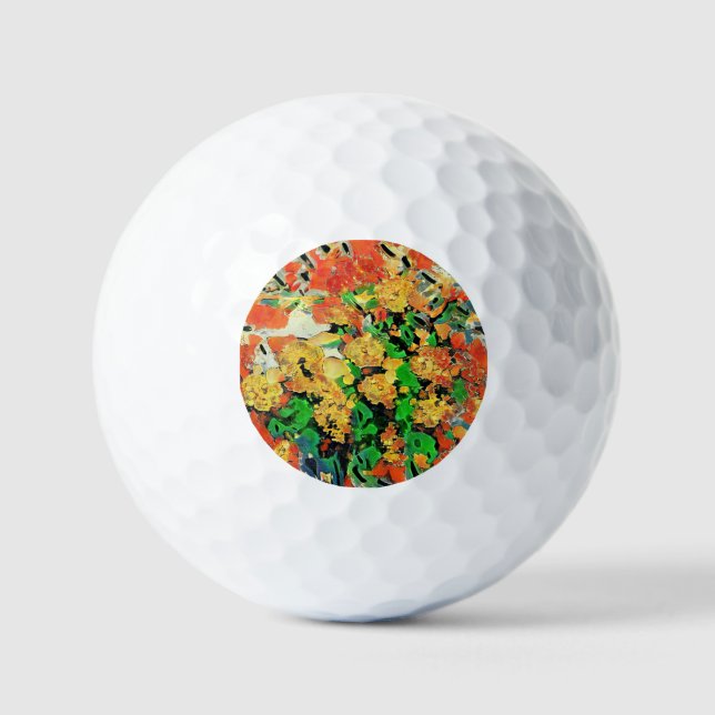 Pelotas De Golf Pintura de aceite retro: Monet Van Gogh (Anverso)