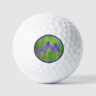 Pelotas De Golf Pintura de iris morado - Arte de flores original