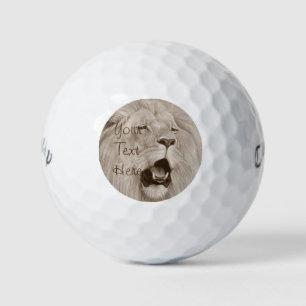 Pelotas De Golf pintura de la vida salvaje de los grandes felinos