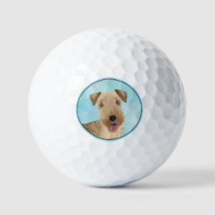 Pelotas De Golf Pintura de Lakeland Terrier - Arte de Perro Origin