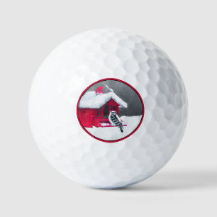 Pelotas De Golf Pintura de pájaro lechoso - Arte original de pájar