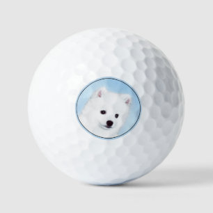 Pelotas De Golf Pintura de perro esquimal estadounidense - Arte de