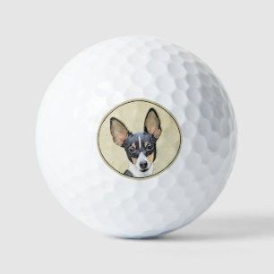 Pelotas De Golf Pintura de Toy Fox Terrier - Arte de Perro Origina