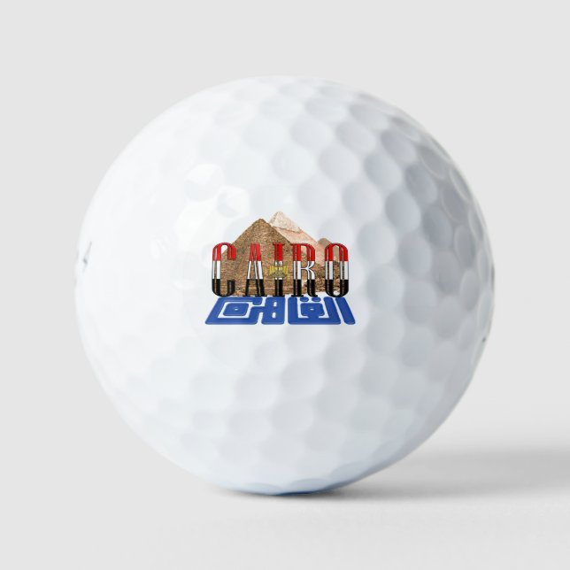 Pelotas De Golf Pirámides egipcias de El Cairo (Anverso)