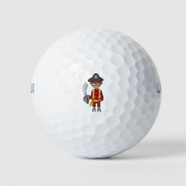 Pelotas De Golf Pirata Boy (Anverso)