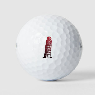 Pelotas De Golf Pisa Torre Italia de Europa inclinada