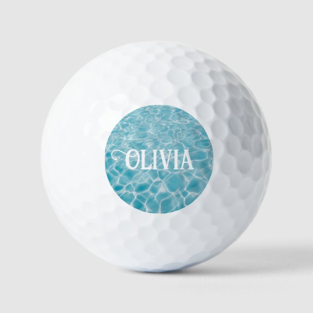 Pelotas De Golf Piscina de verano acuático personalizada (Anverso)