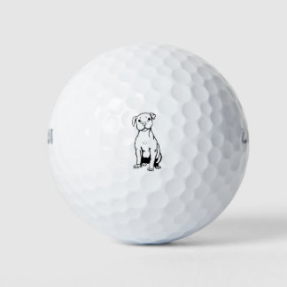 Pelotas De Golf pit bull Cute Dog