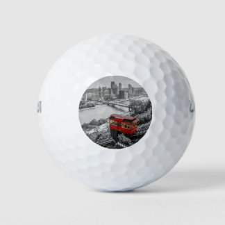 Pelotas De Golf Pittsburgh Steel City Skyline Incline Photography