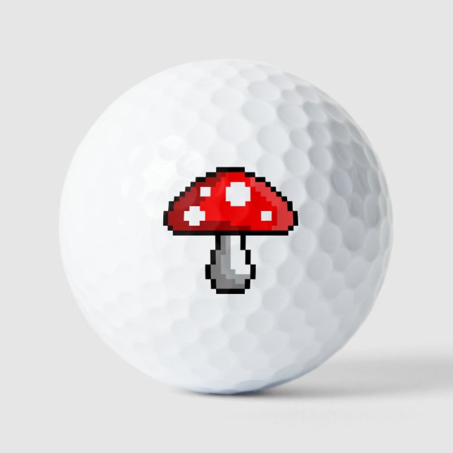 Pelotas De Golf Pixel Mushroom Golf Balls (Anverso)