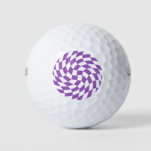 Pelotas De Golf Pizarra de verificación cruzada púrpura y blanca