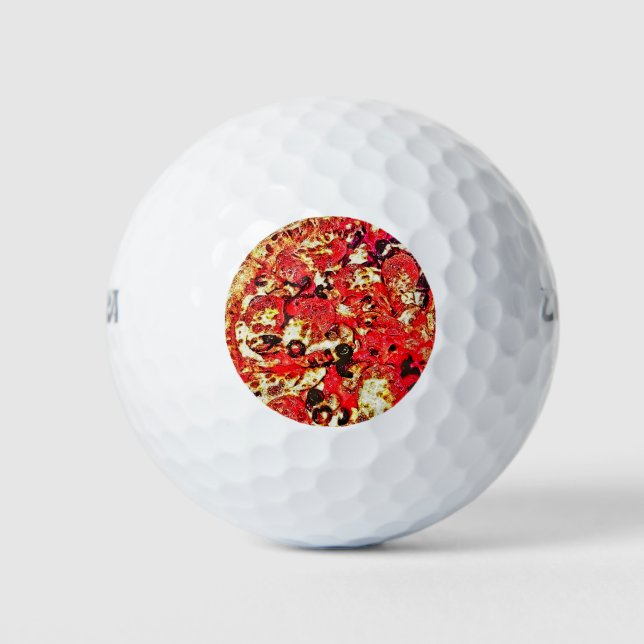 Pelotas De Golf Pizza (Anverso)