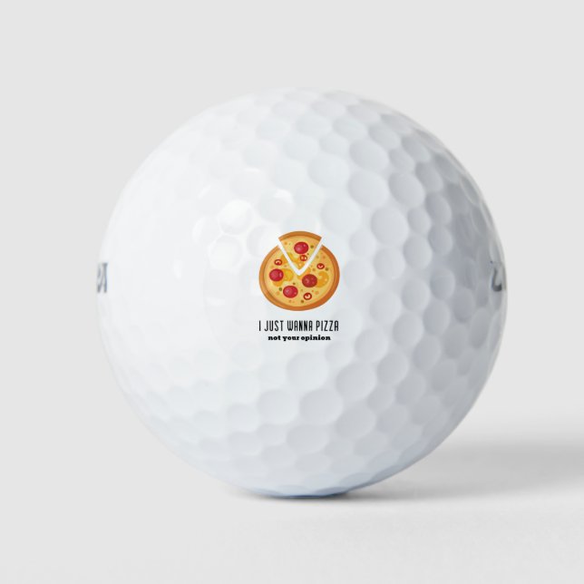 Pelotas De Golf Pizza (Anverso)