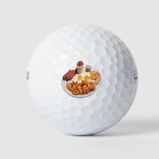 Pelotas De Golf Placa de desayuno (Anverso)