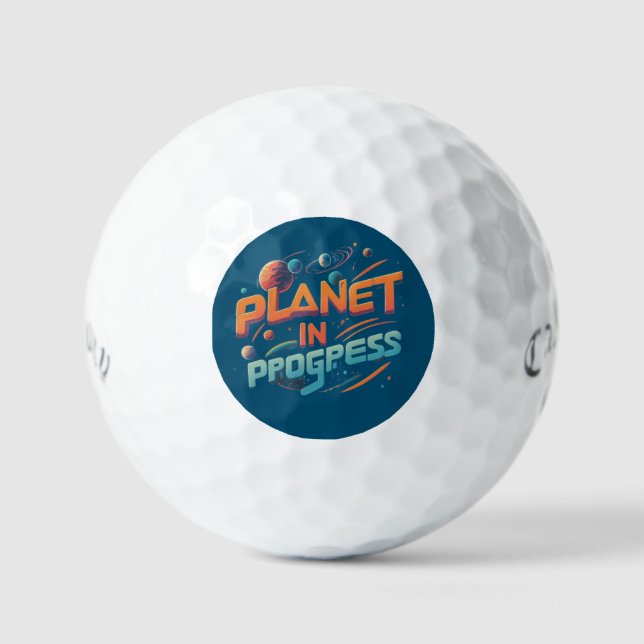 Pelotas De Golf Planeta en curso (Anverso)