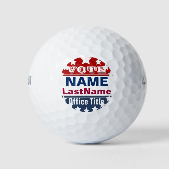 Pelotas De Golf Plantilla de campaña de personalizado (Anverso)