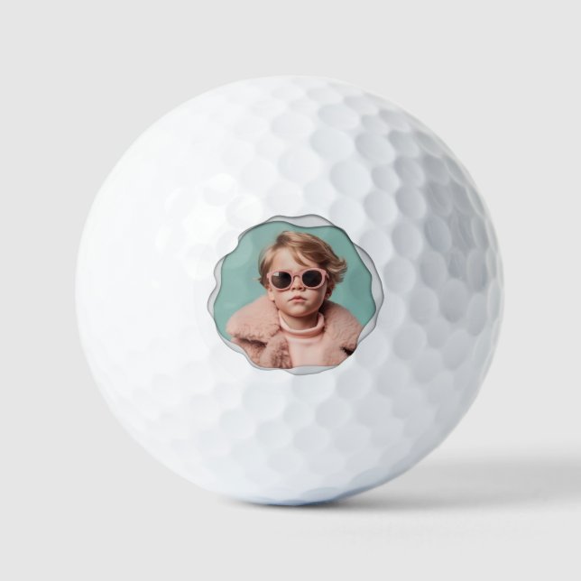 Pelotas De Golf Plantilla de fotografía moderna (Anverso)