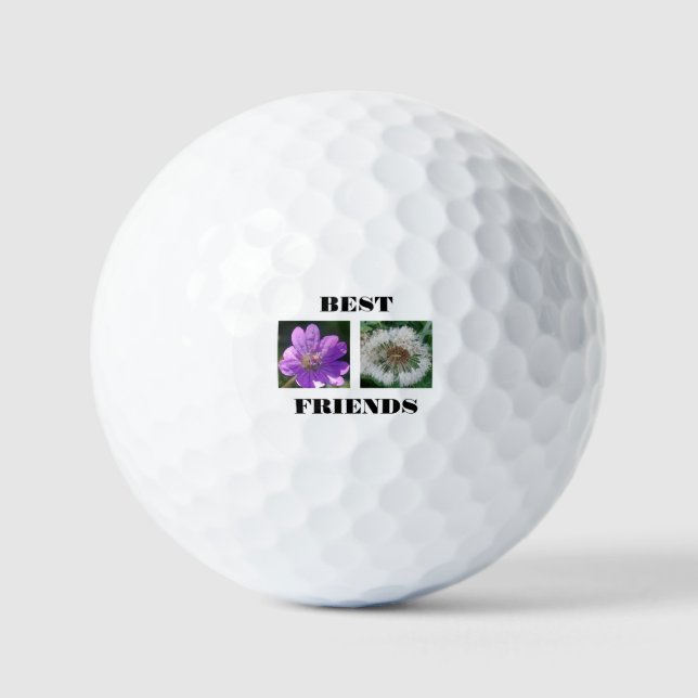 Pelotas De Golf Plantilla de imagen de los mejores amigos (Anverso)
