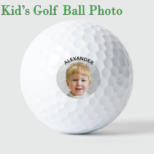 Pelotas De Golf Plantilla de monograma de fotografía infantil Cump (Subido por el creador)