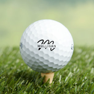 Pelotas De Golf Plantilla de nombre personalizado para favor de bo