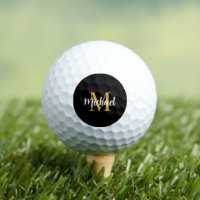 Plantilla de oro y negro de moda mejor monogramada