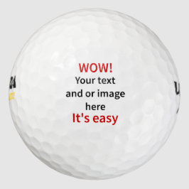 Pelotas De Golf Plantilla de personalizable