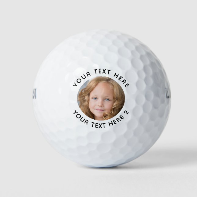 Pelotas De Golf Plantilla personalizada de creación de fotografía  (Anverso)