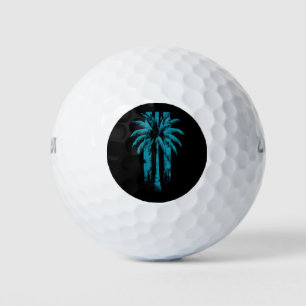 Pelotas De Golf Playa Hawaiana Verano Vacaciones Tropicales Palma
