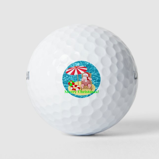 Pelotas De Golf playa santa claus (Anverso)