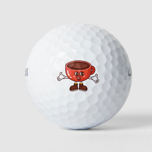 Pelotas De Golf Playful and Funny Personalizado Coffee Cup (Anverso)