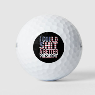 Pelotas De Golf Podría Camiseta Un Mejor Presidente Anti Trump