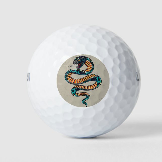 Pelotas De Golf Poisonous Snake Golf Balls (Anverso)