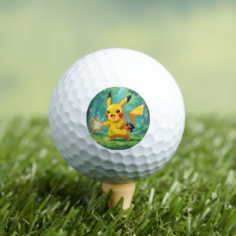 Pelotas De Golf Pokémon und seine Treue Freunde Leinwanddruck
