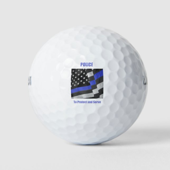 Pelotas De Golf Policía (Anverso)