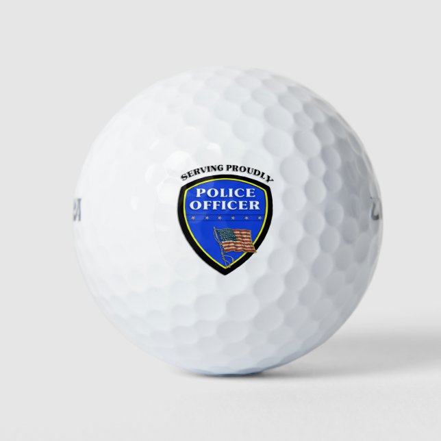 Pelotas De Golf Policía (Anverso)