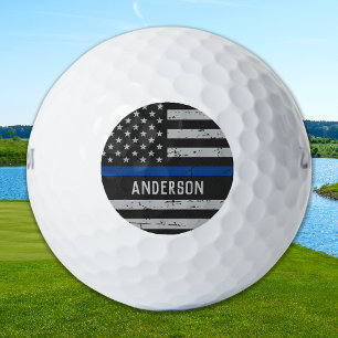 Pelotas De Golf Policía personalizada con bandera delgada de la lí