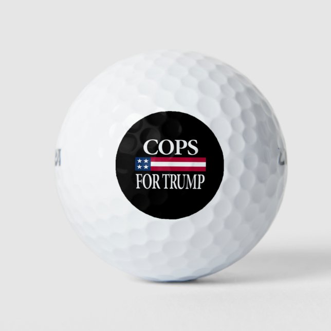 Pelotas De Golf policías para trump (Anverso)
