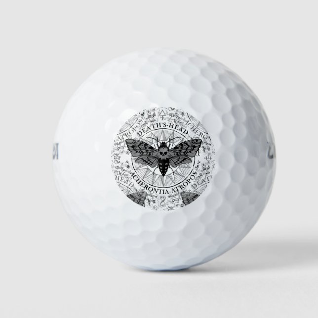 Pelotas De Golf polilla de la cabeza de muerte (Anverso)