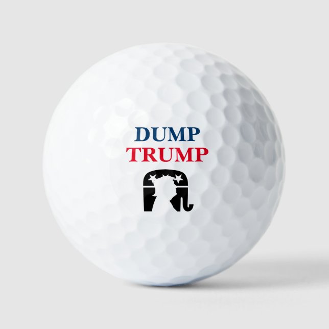 Pelotas De Golf Política anti-presidente Donald Trump (Anverso)