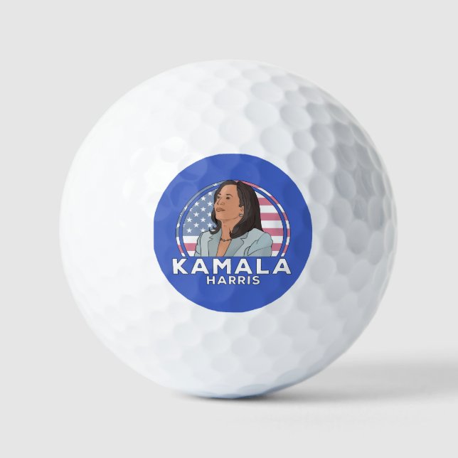 Pelotas De Golf Política Kamala Harris (Anverso)