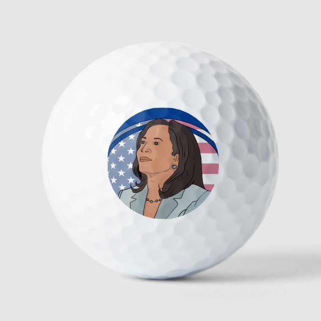 Pelotas De Golf Política Kamala Harris (Anverso)