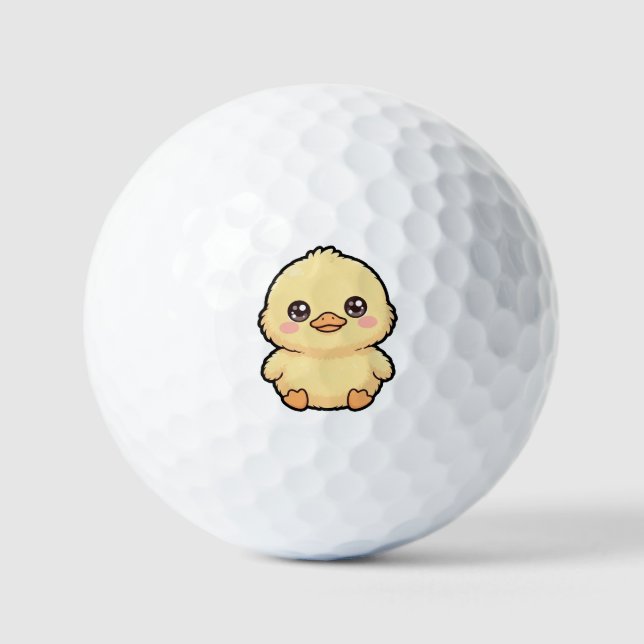 Pelotas De Golf Pollito de pato bebé lindo (Anverso)