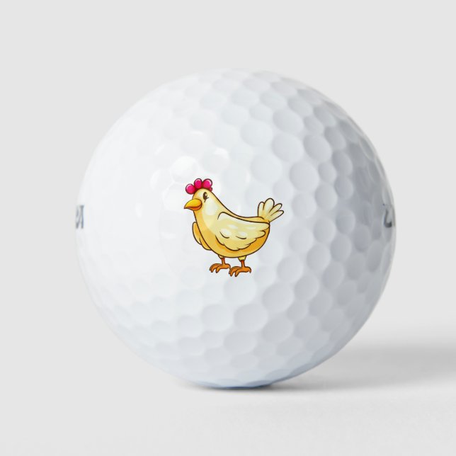 Pelotas De Golf Pollo blanco (Anverso)