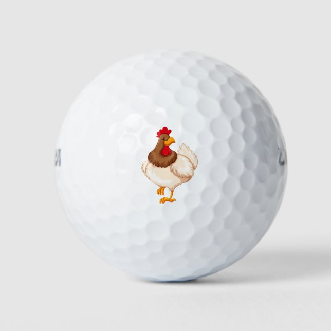 Pelotas De Golf Pollo blanco (Anverso)