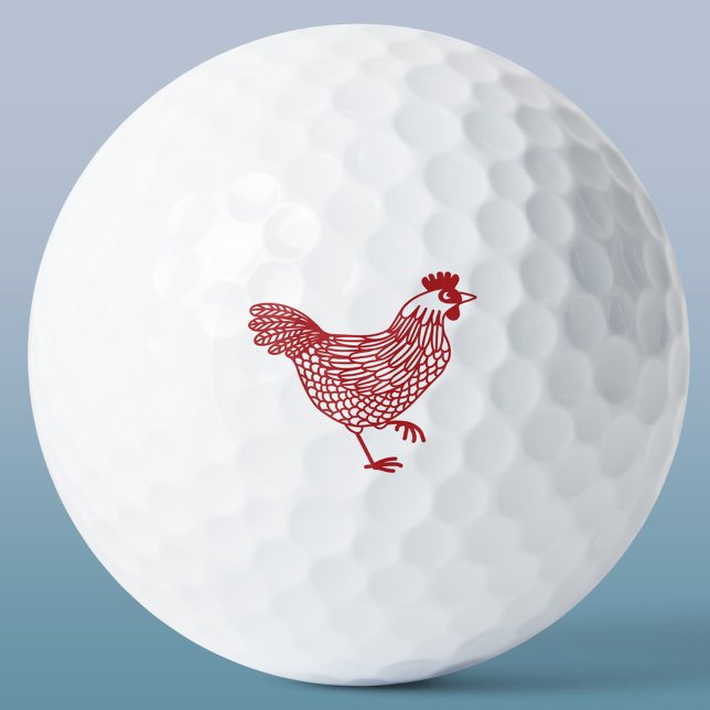 Pelotas De Golf Pollo Hen (Chicken hen poultry golf ball)