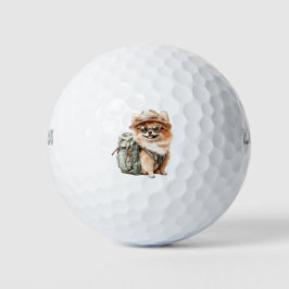 Pelotas De Golf Pomeranian Dog Lover Golf Balls