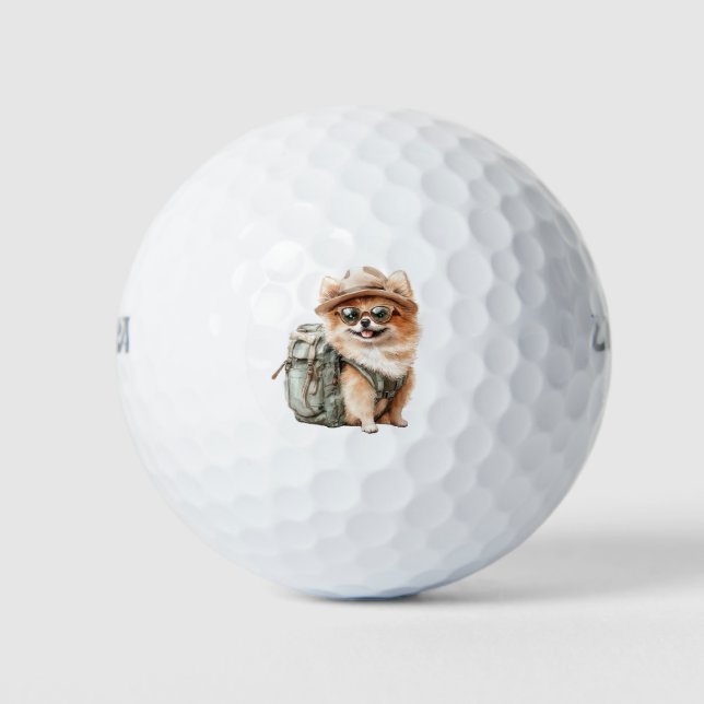 Pelotas De Golf Pomeranian Dog Lover Golf Balls (Anverso)